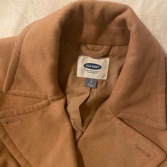 Women’s size small tan old navy short coat - Picture 2 of 4